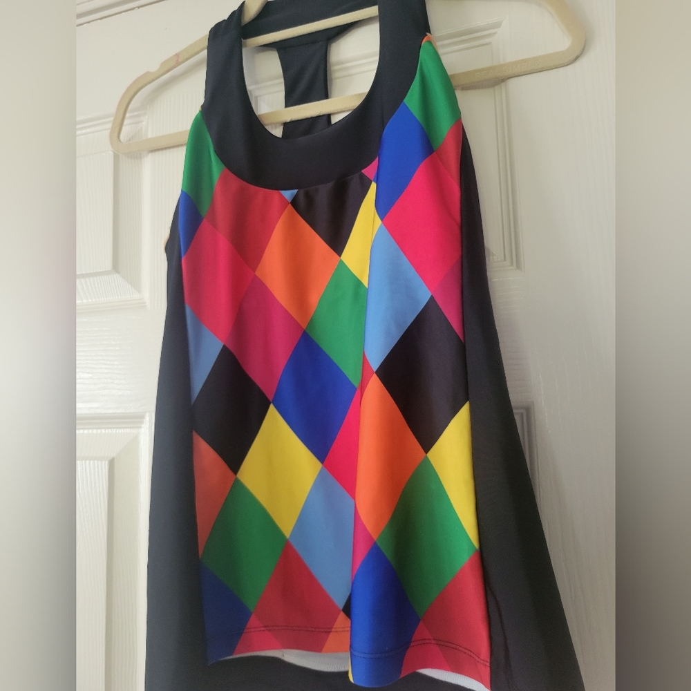 Moxie Cycling Women's T-Back Jersey Multicolor Size M Sleeveless Tank Athletic